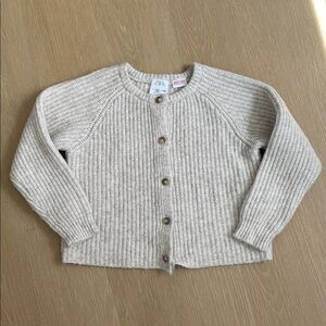 Zara Kids Beige Knit Cardigan